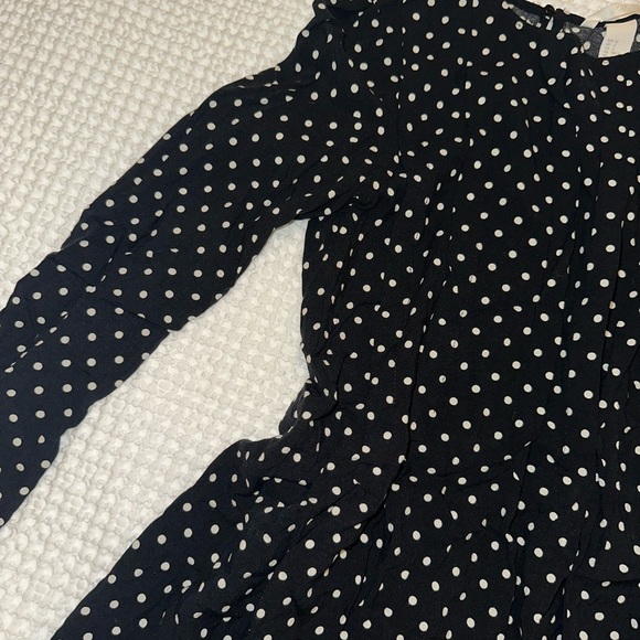 H&M Elegant Black and White Polka Dot Dress - Picture 5 of 7